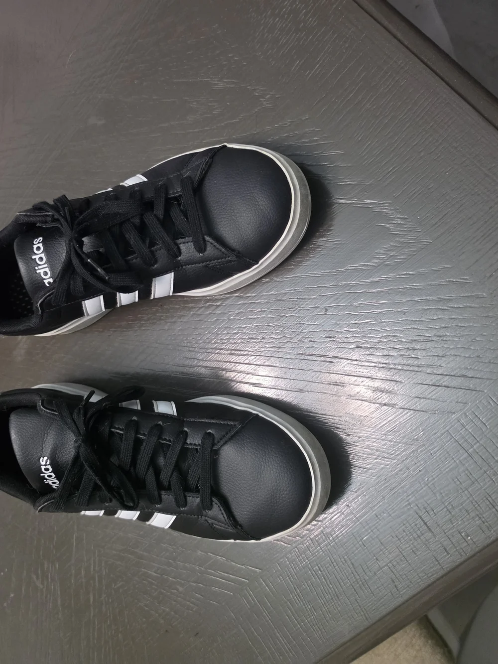 adidas Black and White Men’s Low-Top Sneakers